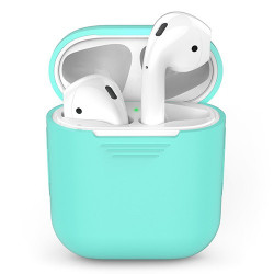 Чохол-накладка (силіконовий) Apple AirPods AhaStyle Mint Green (X001JVA5ZP)