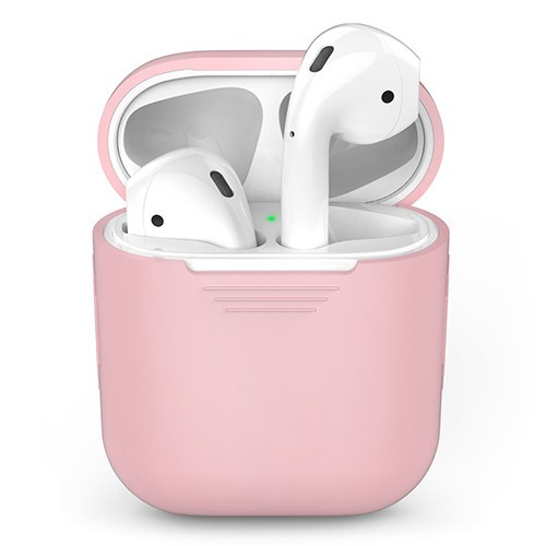 Чехол-накладка (силиконовый) Apple AirPods AhaStyle Pink (X001GH10W9)