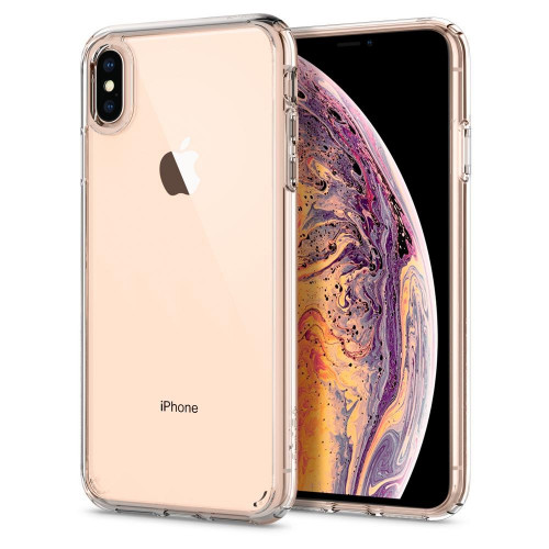 Чехол-накладка (силиконовый) Apple iPhone XS Max Spigen Ultra Hybrid Crystal Clear (065CS25127)