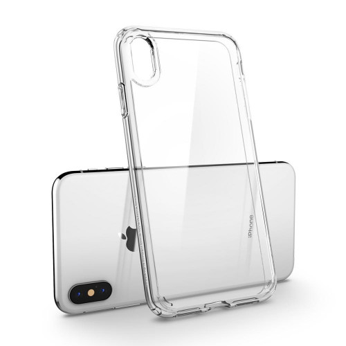 Чехол-накладка (силиконовый) Apple iPhone XS Max Spigen Ultra Hybrid Crystal Clear (065CS25127)