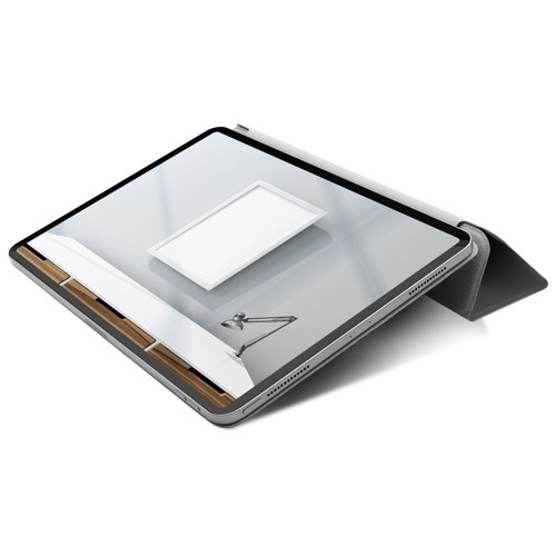 Чехол-книжка (полиуретановый) Apple iPad Pro 12.9" 2018 Macally Smart Folio Gray (BSTANDPRO3L-G)