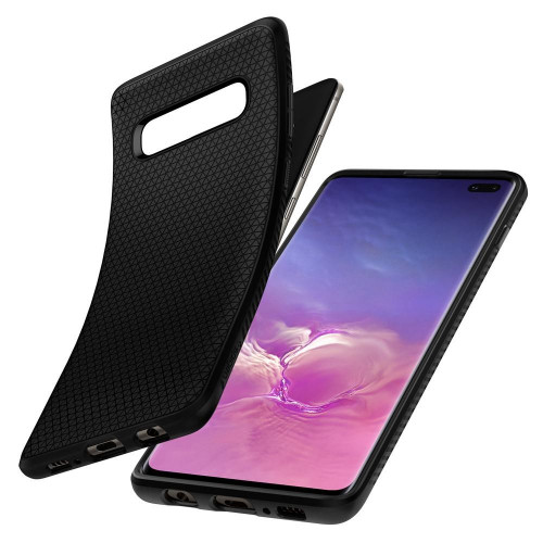 Чохол-накладка (силіконовий) Samsung G975 Galaxy S10 Plus Spigen Liquid Air Matte Black (605CS25764)