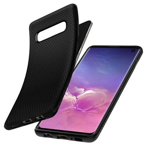 Чохол-накладка (силіконовий) Samsung G973 Galaxy S10 Spigen Liquid Air Matte Black (605CS25799)