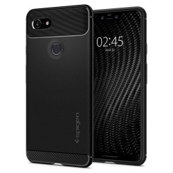 Чохол-накладка (силіконовий) Google Pixel 3 XL Spigen Rugged Armor Black (F20CS25021)