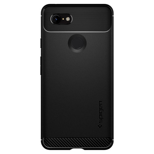 Чехол-накладка (силиконовый) Google Pixel 3 XL Spigen Rugged Armor Black (F20CS25021)