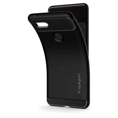 Чехол-накладка (силиконовый) Google Pixel 3 XL Spigen Rugged Armor Black (F20CS25021)
