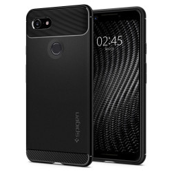 Чохол-накладка (силіконовий) Google Pixel 3 Spigen Rugged Armor Black (F20CS25031)