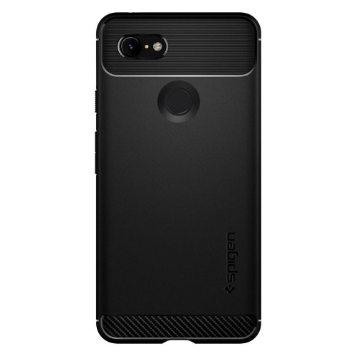 Чехол-накладка (силиконовый) Google Pixel 3 Spigen Rugged Armor Black (F20CS25031)
