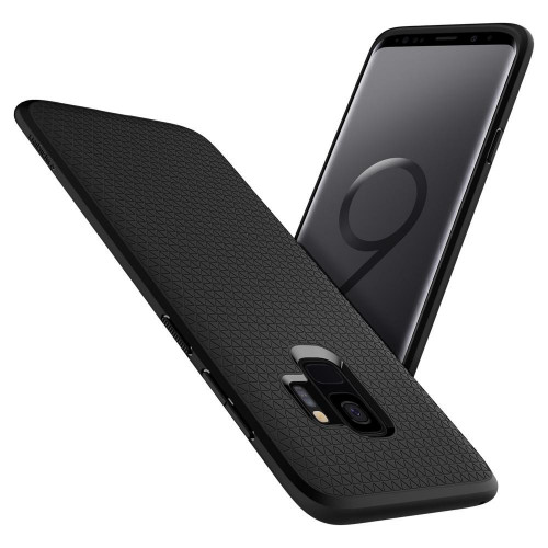 Чохол-накладка (силіконовий) Samsung G960 Galaxy S9 Spigen Liquid Air Matte Black (592CS22833)