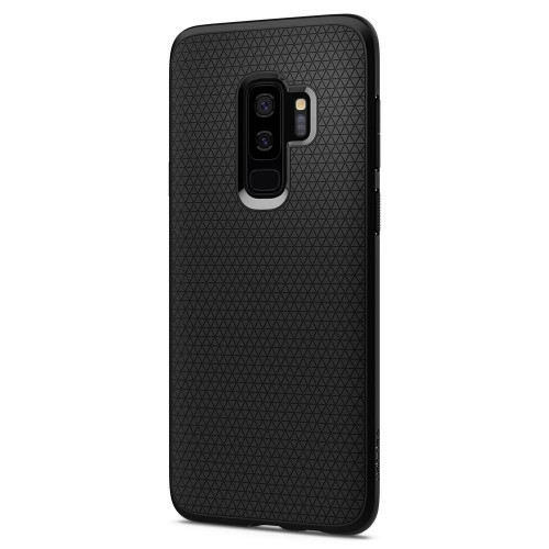 Чехол-накладка (силиконовый) Samsung G965 Galaxy S9 Plus Spigen Liquid Air Matte Black (592CS22920)
