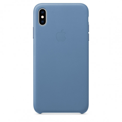 Чехол-накладка (кожаный) Apple iPhone XS Max Leather Case Cornflower (MVFX2)