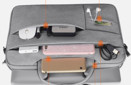 Чехол-сумка (тканевый) Apple MacBook Pro 15" Retina Late 2016 i-Case Dark Gray