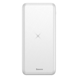 Baseus Power Bank Qi 10000 mAh M36 with Wireless Charging White (PPALL-M3602)