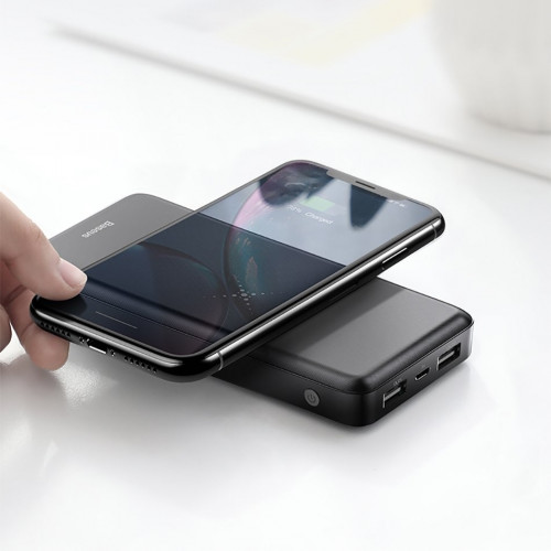 Baseus Power Bank Qi 10000 mAh M36 with Wireless Charging White (PPALL-M3602)