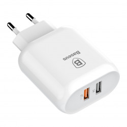 Baseus 23W Bojure Dual-USB Quick Charger EU White (CCALL-AG02)