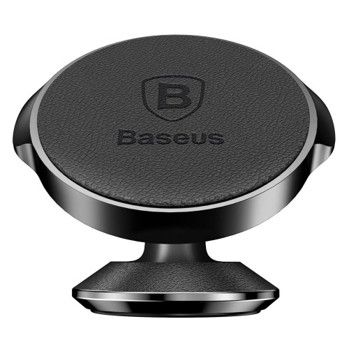Автомобильный держатель Baseus Small Ears Series Vertical Magnetic Bracket (Genuine Leather Type) Black (SUER-F01)
