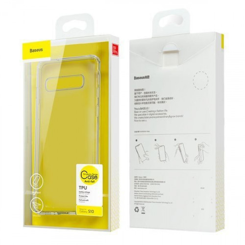 Чехол-накладка (силиконовый) Samsung G975 Galaxy S10 Plus Baseus Simple Series Clear (ARSAS10P-02)