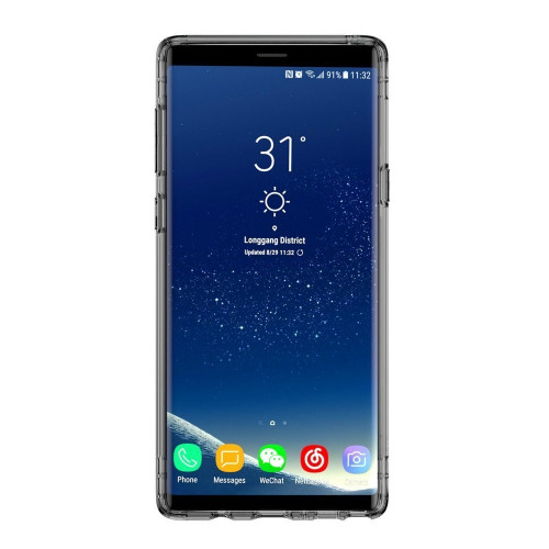 Чехол-накладка (силиконовый) Samsung N960 Galaxy Note 9 Baseus Airbag Case Black (ARSANOTE9-SF01)