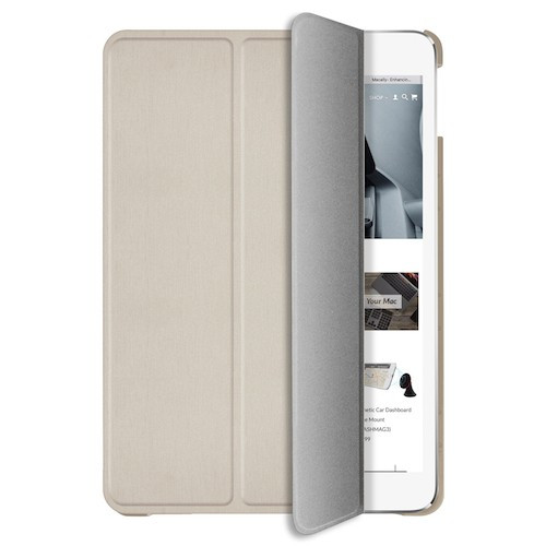 Чехол-книжка (полиуретановый) Apple iPad mini 5 2019 Macally Gold (BSTANDM5-GO)