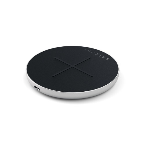 Satechi Aluminum Fast Wireless Charger Silver (ST-IWCBS)