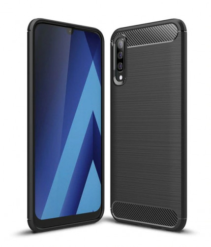 Чехол-накладка (силиконовый) Samsung A505 Galaxy A50 iPaky Slim Series Black