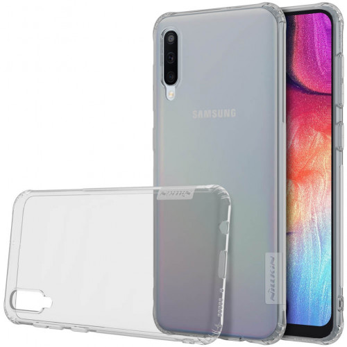 Чехол-накладка (силиконовый) Samsung A505 Galaxy A50 Nillkin Nature Series Gray