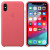 Чохол-накладка (шкіряний) Apple iPhone XS Leather Case Peony Pink (MTEU2)
