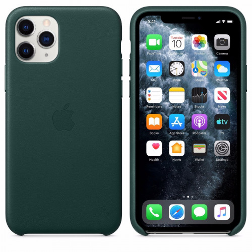 Чохол-накладка (шкіряний) Apple iPhone 11 Pro Leather Case Forest Green (MWYC2)