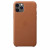 Чехол-накладка (кожаный) Apple iPhone 11 Pro Leather Case Saddle Brown (MWYD2)