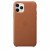 Чехол-накладка (кожаный) Apple iPhone 11 Pro Leather Case Saddle Brown (MWYD2)