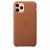 Чехол-накладка (кожаный) Apple iPhone 11 Pro Leather Case Saddle Brown (MWYD2)