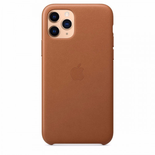 Чехол-накладка (кожаный) Apple iPhone 11 Pro Leather Case Saddle Brown (MWYD2)