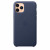 Чехол-накладка (кожаный) Apple iPhone 11 Pro Leather Case Midnight Blue (MWYG2)