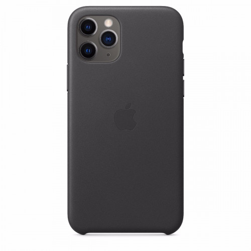 Чохол-накладка (шкіряний) Apple iPhone 11 Pro Leather Case Black (MWYE2)