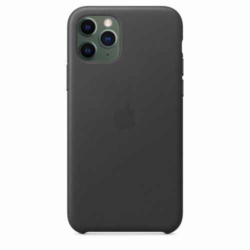 Чохол-накладка (шкіряний) Apple iPhone 11 Pro Leather Case Black (MWYE2)