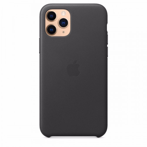 Чохол-накладка (шкіряний) Apple iPhone 11 Pro Leather Case Black (MWYE2)