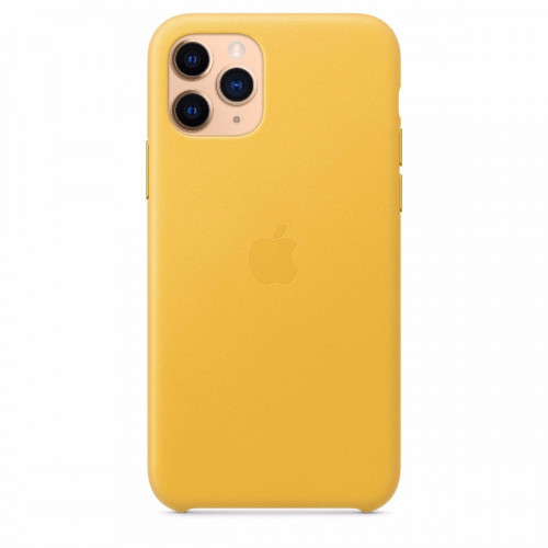 Чохол-накладка (шкіряний) Apple iPhone 11 Pro Leather Case Meyer Lemon (MWYA2)