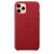 Чехол-накладка (кожаный) Apple iPhone 11 Pro Leather Case (PRODUCT)RED (MWYF2)