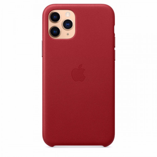 Чехол-накладка (кожаный) Apple iPhone 11 Pro Leather Case (PRODUCT)RED (MWYF2)