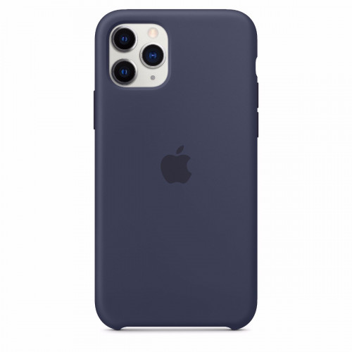 Чехол-накладка (силиконовый) Apple iPhone 11 Pro Silicone Case Midnight Blue (MWYJ2)