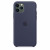 Чехол-накладка (силиконовый) Apple iPhone 11 Pro Silicone Case Midnight Blue (MWYJ2)