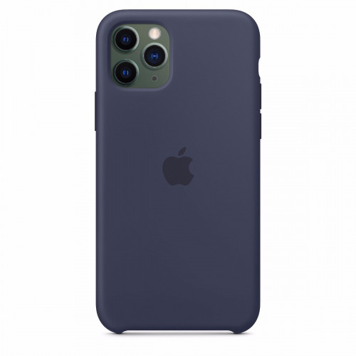 Чехол-накладка (силиконовый) Apple iPhone 11 Pro Silicone Case Midnight Blue (MWYJ2)