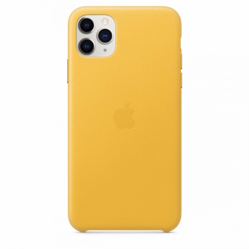 Чохол-накладка (шкіряний) Apple iPhone 11 Pro Max Leather Case Meyer Lemon (MX0A2)