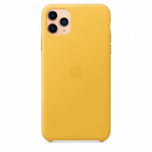 Чохол-накладка (шкіряний) Apple iPhone 11 Pro Max Leather Case Meyer Lemon (MX0A2)