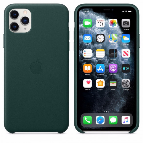 Чохол-накладка (шкіряний) Apple iPhone 11 Pro Max Leather Case Forest Green (MX0C2)