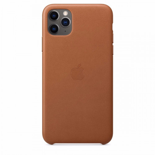 Чохол-накладка (шкіряний) Apple iPhone 11 Pro Max Leather Case Saddle Brown (MX0D2)