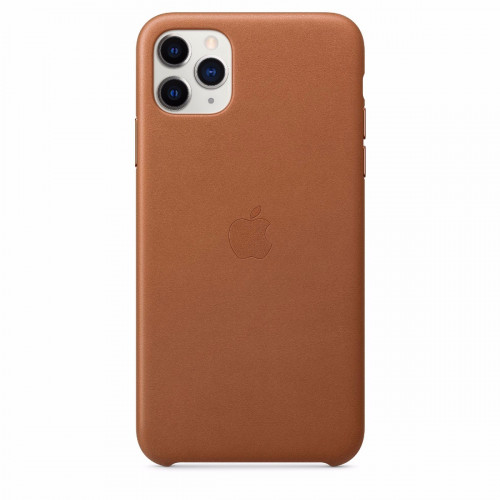Чохол-накладка (шкіряний) Apple iPhone 11 Pro Max Leather Case Saddle Brown (MX0D2)