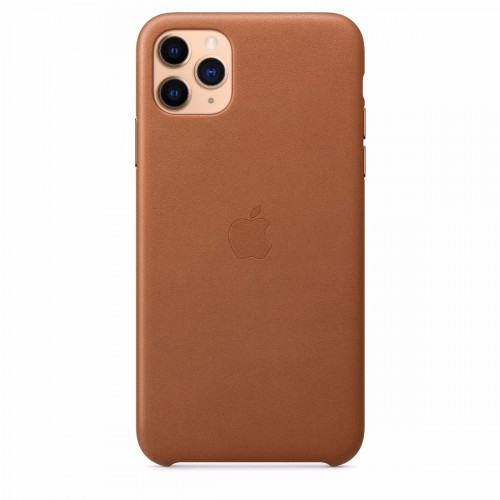 Чохол-накладка (шкіряний) Apple iPhone 11 Pro Max Leather Case Saddle Brown (MX0D2)