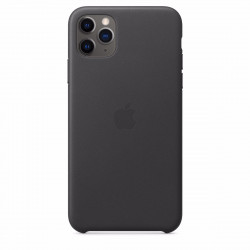 Чохол-накладка (шкіряний) Apple iPhone 11 Pro Max Leather Case Black (MX0E2)