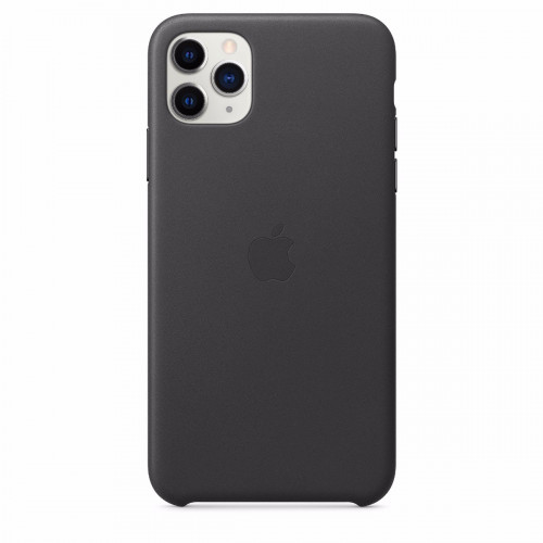 Чохол-накладка (шкіряний) Apple iPhone 11 Pro Max Leather Case Black (MX0E2)